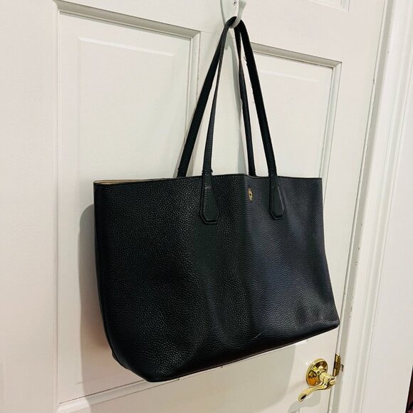 Tory Burch Pebble Leather Tote Bag - Picture 4 of 16